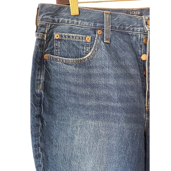 J. Crew Women’s Size 31 Premium‎ Edition High-Rise Straight Leg Jeans Button NWT - Picture 2 of 8